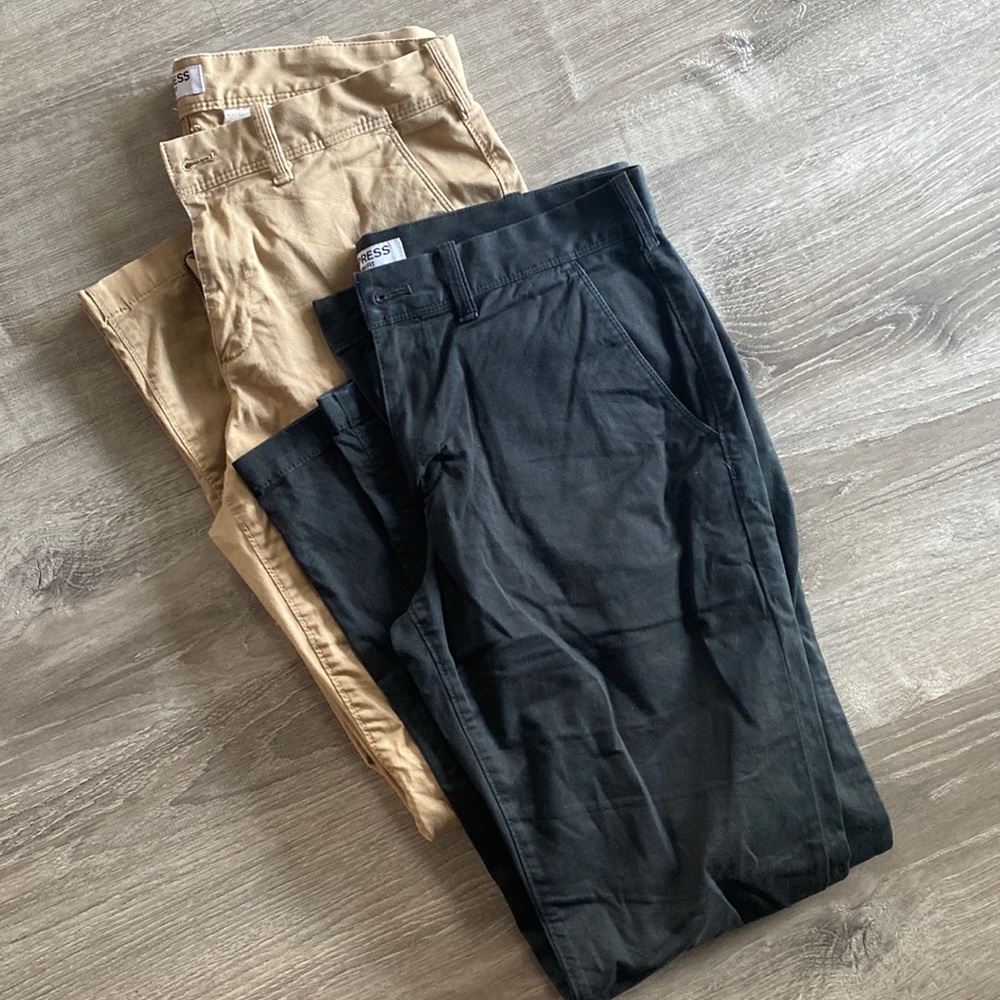 Express Slim Fit Khaki Chino Pant